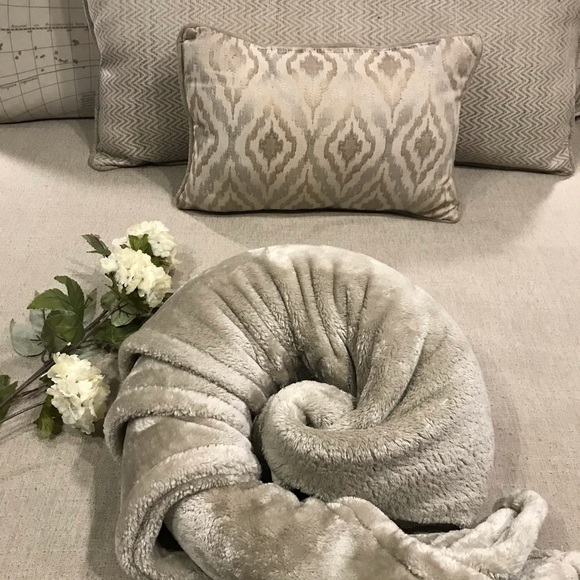 🍁Donated Luxurious champagne plushie blankie🍁 - Picture 12 of 17